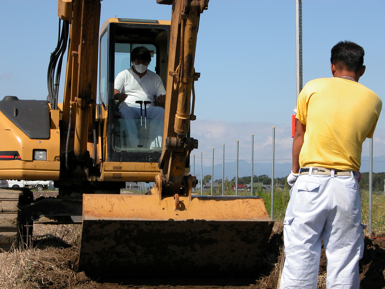 ブルーベリー畑の造成