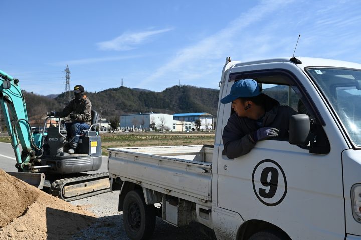 育苗ハウス整地